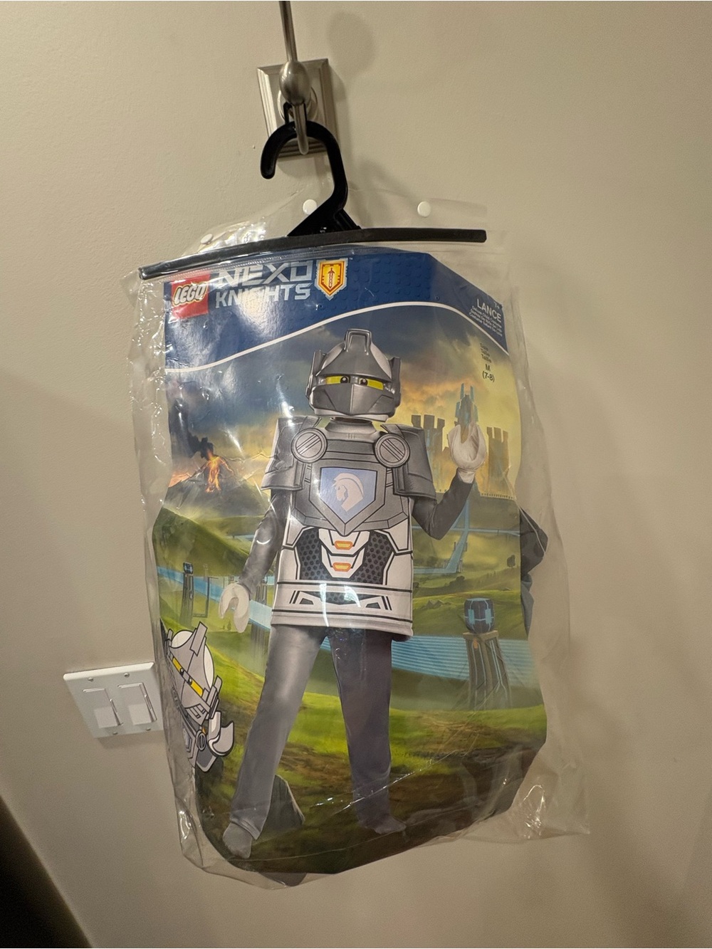 LEGO Nexo Knights Silver Knight Costume - Gray & Silver size 7/8